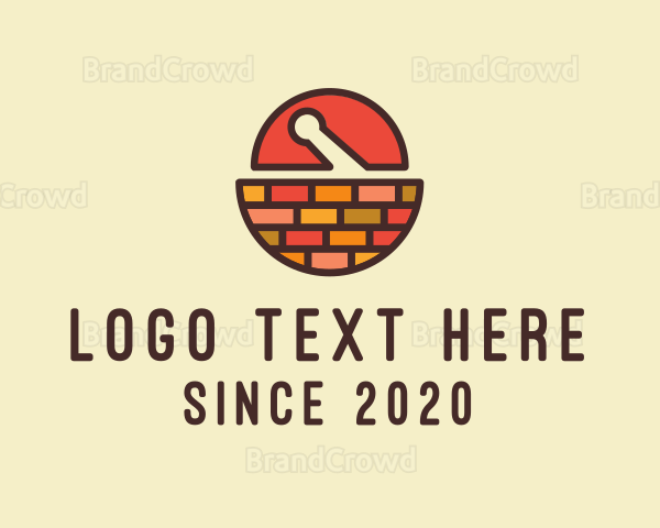 Brick Mortar Pestle Logo
