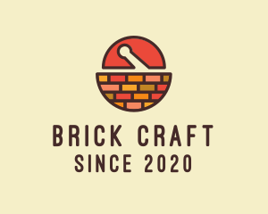 Brickwork - Brick Mortar Pestle logo design