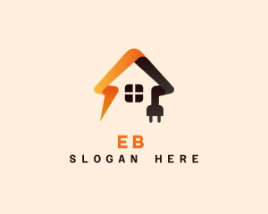 Plug House Electricity Logo