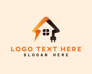 Voltage - Plug House Electricity logo design