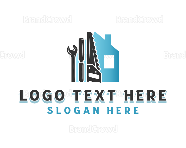 Home Construction Tools Logo