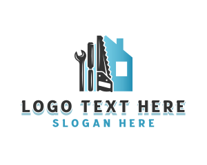 Construction - Home Construction Tools logo design