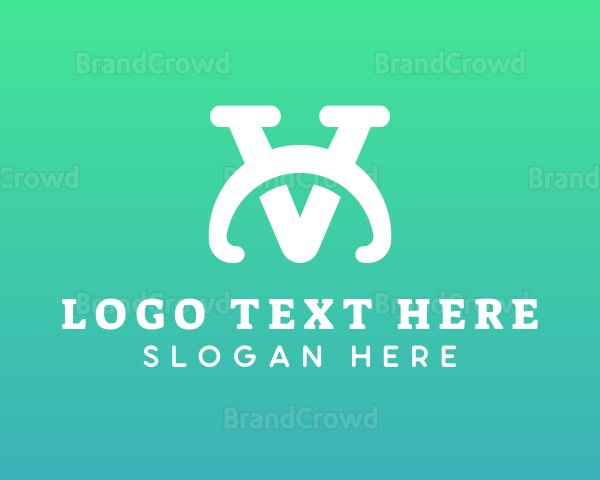 Elegant Arch Letter VC Logo