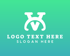 Interior Designing - Elegant Arch Letter VC logo design