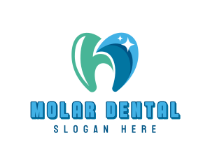 Molar - Tooth Dental Hygienist logo design