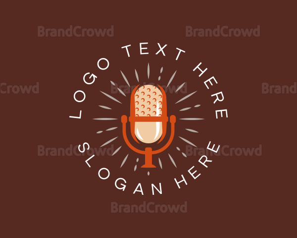 Podcast Microphone Media Logo