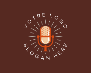 Podcast Microphone Media Logo