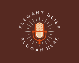 Streaming - Podcast Microphone Media logo design