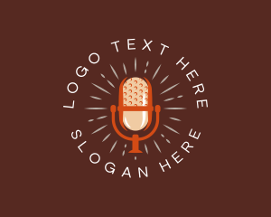 Podcast Microphone Media Logo