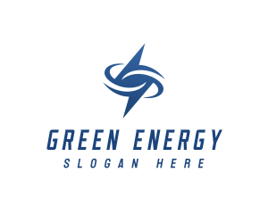 Energy Lightning Bolt logo design