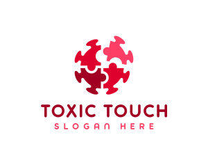 Toxic - Pandemic Virus Puzzle logo design