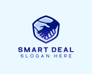 Deal - Handshake Deal Shield logo design