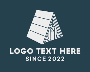 Lodge - Wooden Cabin House logo design