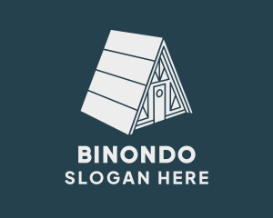 Wooden Cabin House Logo