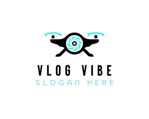 Vlogging - Camera Lens Surveillance logo design