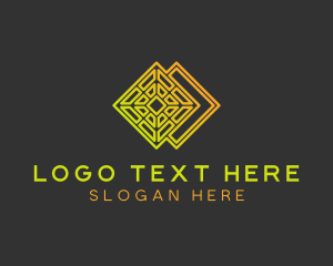 Design Studio - Diamond Textile Pattern logo design