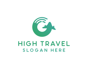 Aviation Travel Plane logo design