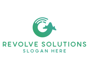 Revolve - Travel Tour Plane logo design