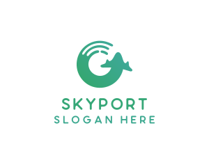 Airport - Aviation Travel Plane logo design