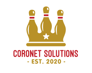 Coronet - Ten Pin Bowling Kin logo design