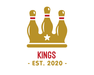 Ten Pin Bowling Kin logo design