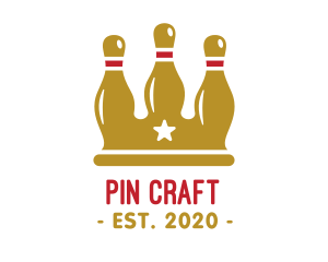 Pins - Ten Pin Bowling Kin logo design