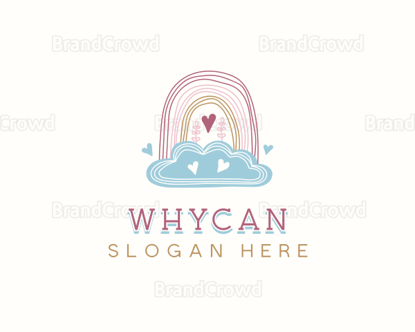 Rainbow Cloud Daycare Logo