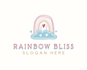 Rainbow Cloud Daycare logo design