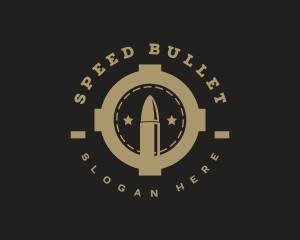 Bullet - Military Bullet Target logo design