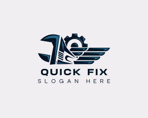 Handy - Winged Gear Wrench logo design