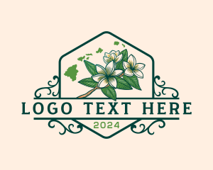 Hawaii - Hawaii Plumeria Flower logo design