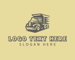 Dispatch - Dump Truck Construction logo design