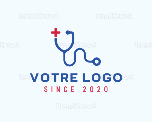 Medical Stethoscope Letter Y Logo