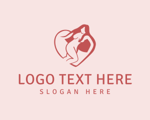 Underwear - Heart Nude Lady logo design