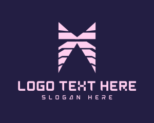 Futuristic - Futuristic Digital Butterfly logo design