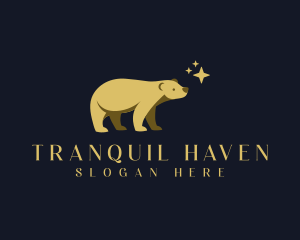 Sanctuary - Magical Star Bear logo design