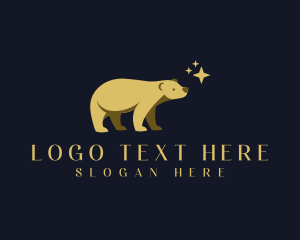 Bear - Magical Star Bear logo design