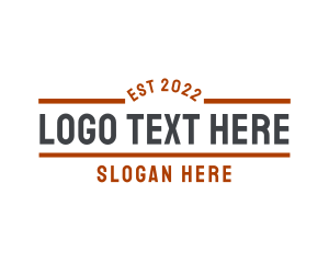 Shop - Masculine Simple Retro logo design