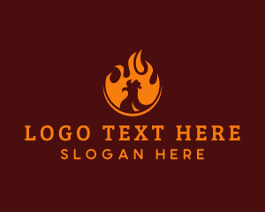 Barn - Flame Grilled Chicken logo design