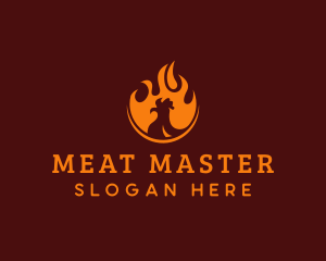 Flame Grilled Chicken logo design