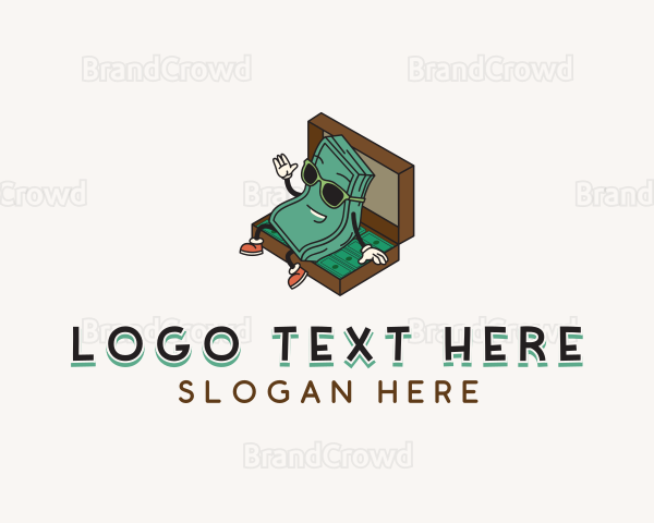 Dollar Money Briefcase Logo