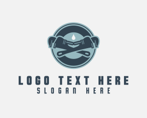 Tools - Plumbing Wrench Repair logo design