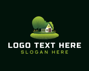 Landscaping Lawn Care Logo