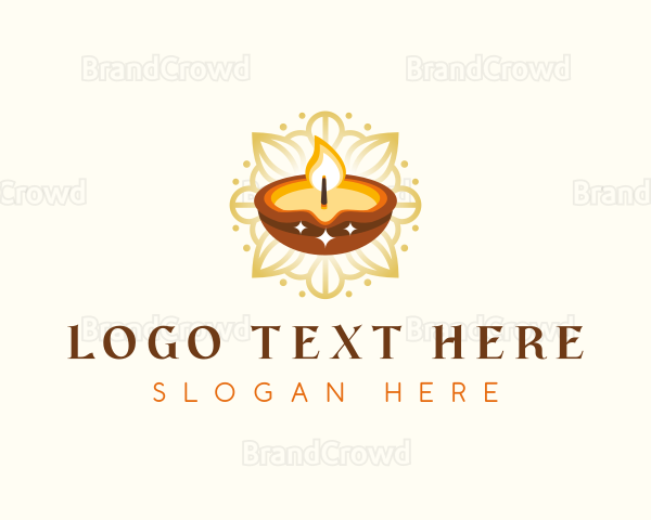 Spiritual Candle Light Logo