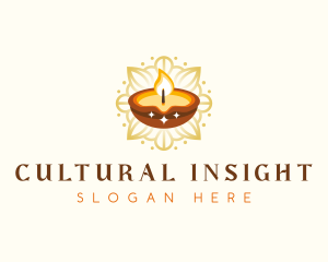 Spiritual Candle Light logo design