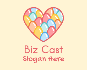 Easter Egg Heart Logo