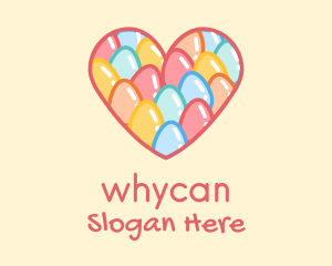 Easter Egg Heart Logo