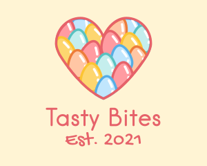 Celebration - Easter Egg Heart logo design