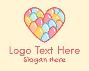 Easter Egg Heart Logo