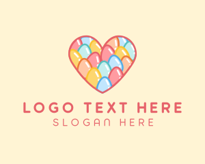 Easter Egg Heart Logo